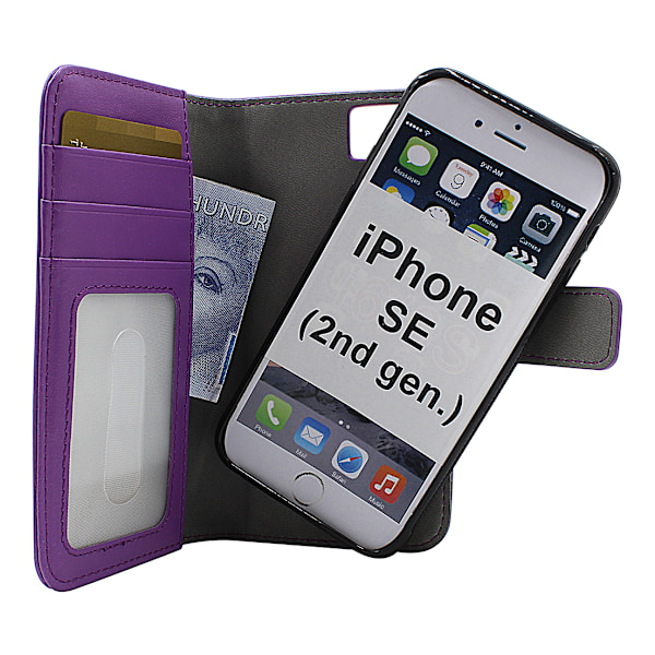 Skimblocker Magnet Wallet iPhone SE (2nd Generation) Lila G632