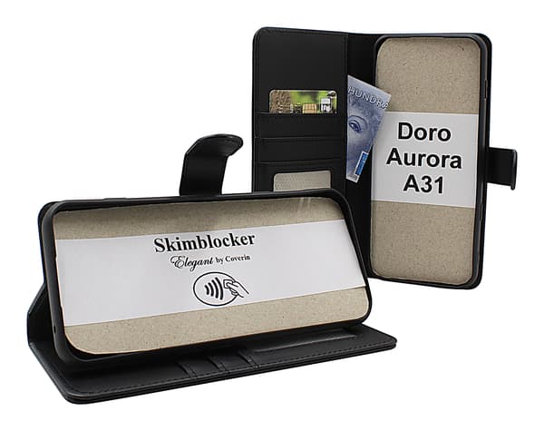 Skimblocker Doro Aurora A31 Plånboksfodral Petrol
