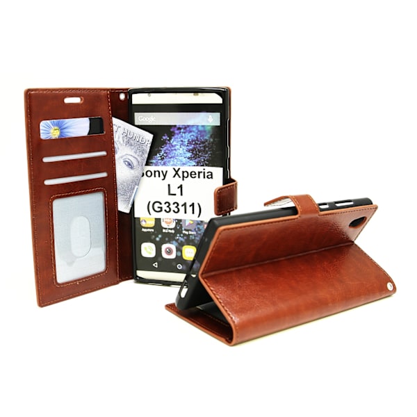 Crazy Horse Wallet Sony Xperia L1 (G3311) Brun