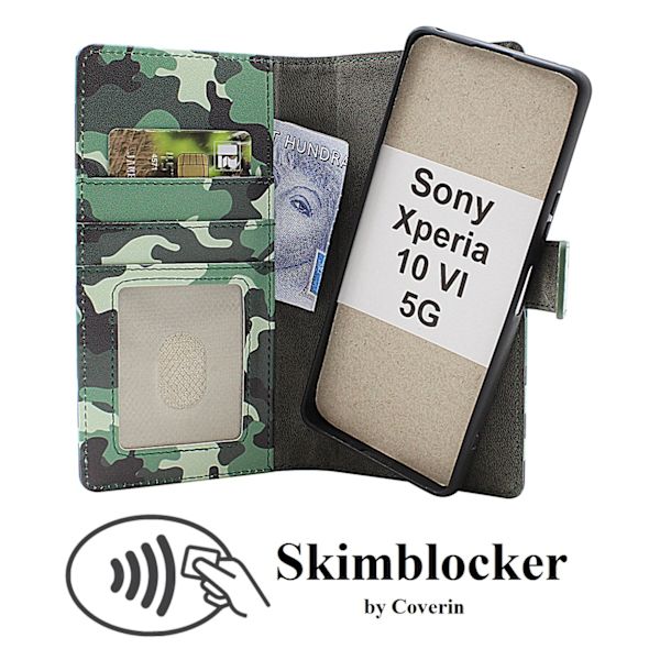 Skimblocker Xperia 10 VI 5G Magnet Plånboksfodral Design
