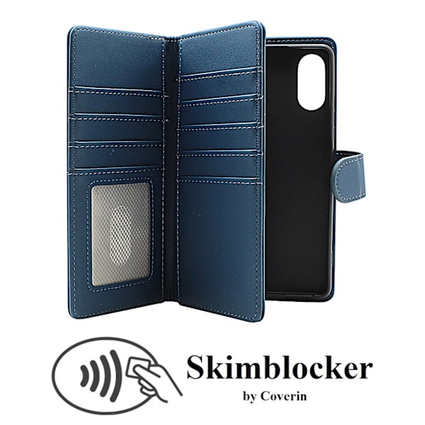 Skimblocker Sony Xperia 10 VI 5G XL Plånboksfodral Svart