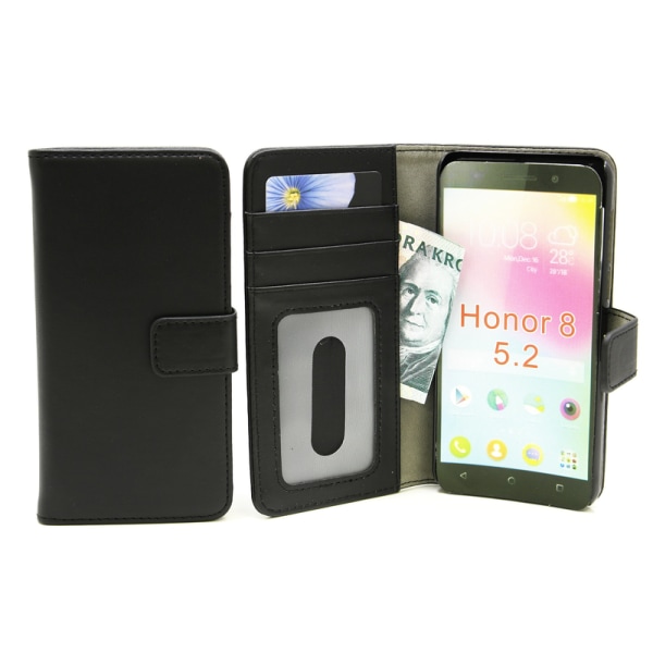 Skimblocker Magnet Wallet Huawei Honor 8 Hotpink