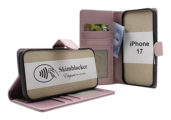 Skimblocker iPhone 17 Plånboksfodral Happy Cherry