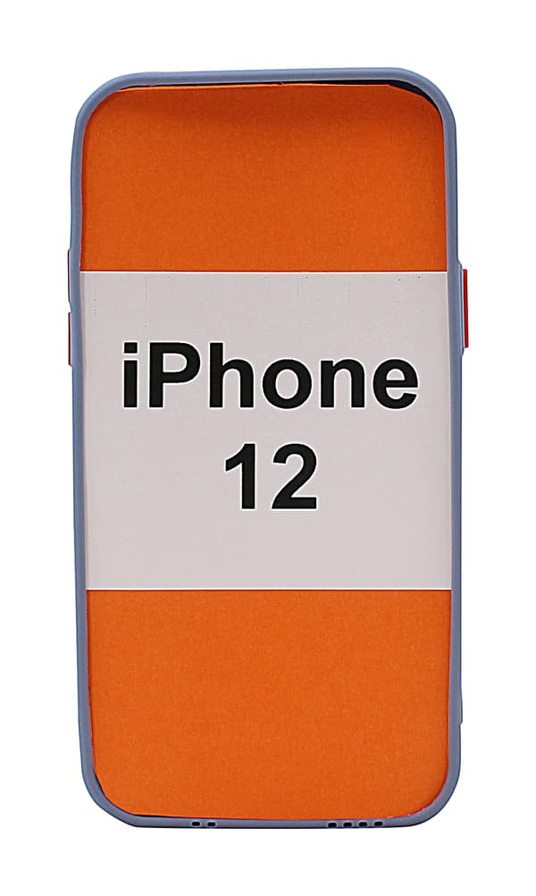 TPU Skal med kortficka iPhone 12 (6.1) Mörkblå