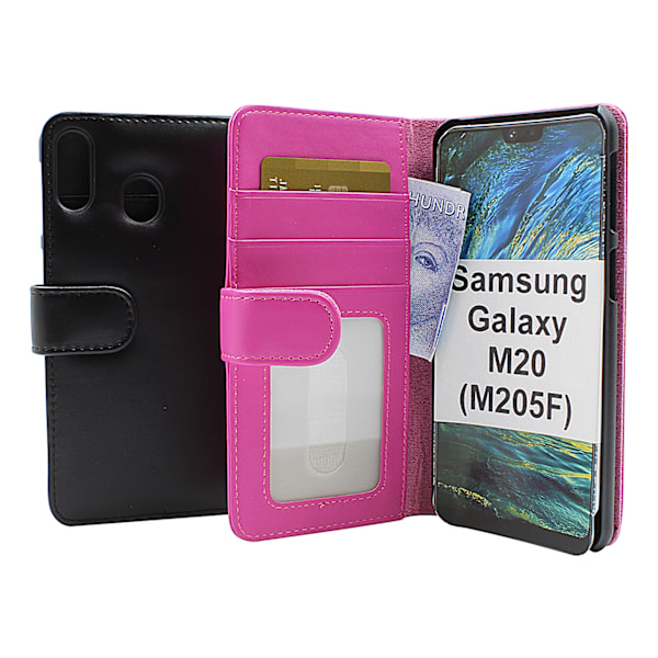 Skimblocker Plånboksfodral Samsung Galaxy M20 (M205F) Svart