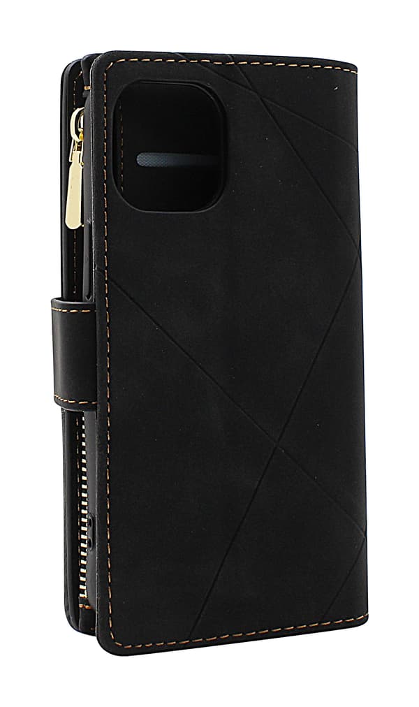 XL iPhone 12 Mini (5.4) Lyx Plånboksfodral Brun