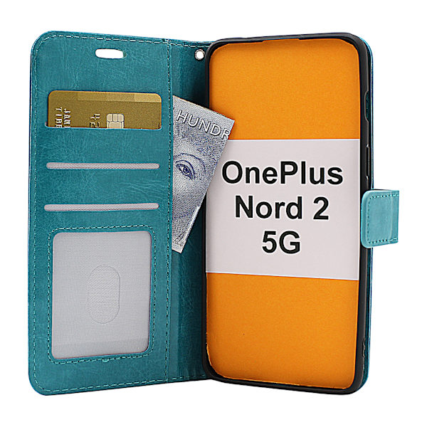 Crazy Horse Wallet OnePlus Nord 2 5G Brun