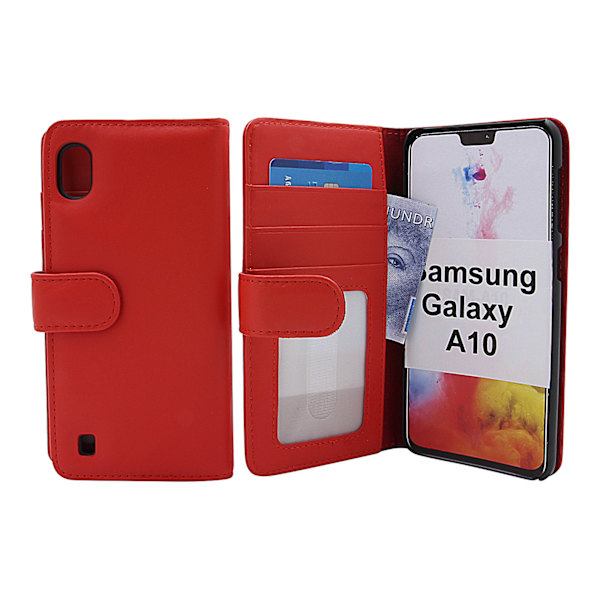 Skimblocker Plånboksfodral Samsung Galaxy A10 (A105F/DS) Röd