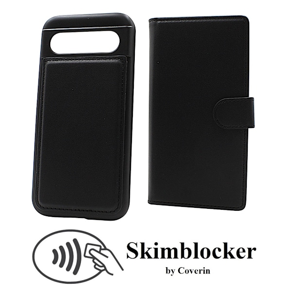 Skimblocker Google Pixel 8a 5G Magnet Plånboksfodral Svart