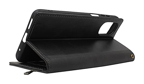 Zipper Standcase Wallet Motorola Moto E32s Marinblå