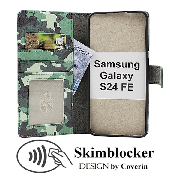 Skimblocker Samsung Galaxy S24 FE Plånboksfodral Design
