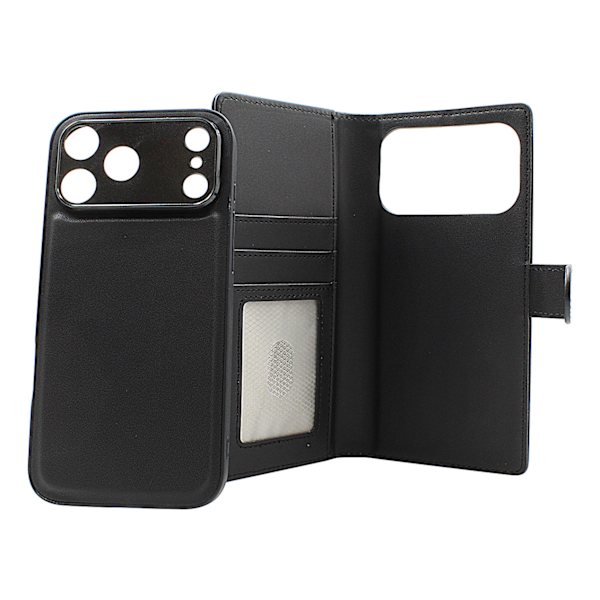 Skimblocker iPhone 17 Pro Max Magnet Plånboksfodral Mörkröd