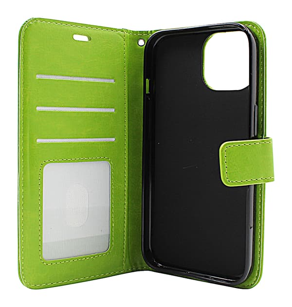 Crazy Horse Wallet iPhone 15 Röd