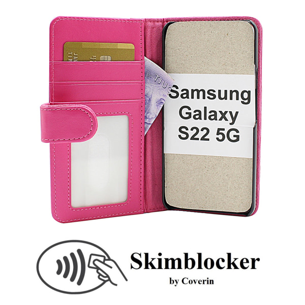 Skimblocker Plånboksfodral Samsung Galaxy S22 5G Svart