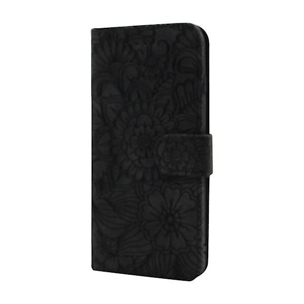 Flower Standcase Wallet iPhone 6 Plus / 7 Plus / 8 Plus Blå