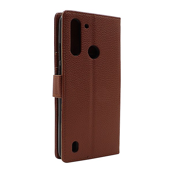 New Standcase Wallet Motorola Moto G8 Power Lite Brun