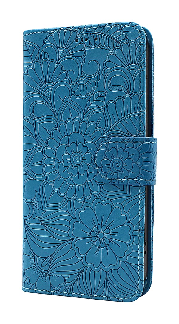 Flower Standcase Wallet Samsung Galaxy A55 5G Aqua