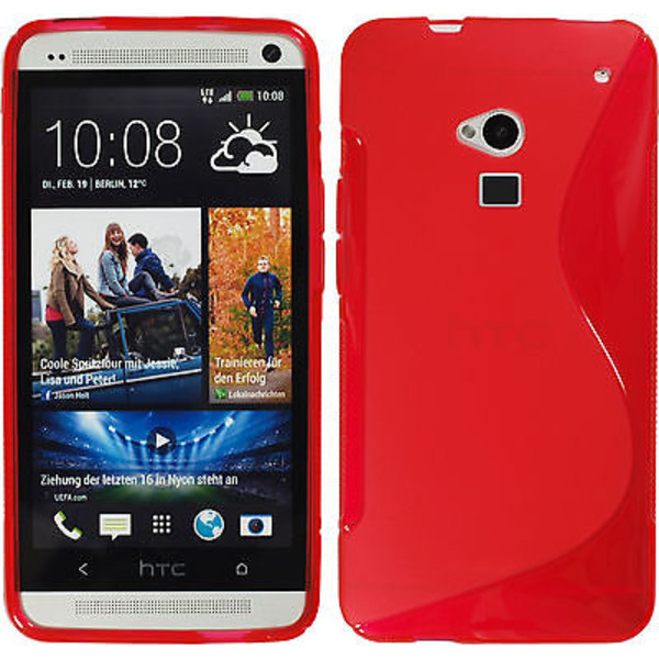 S-Line skal HTC One Max (T6) Röd