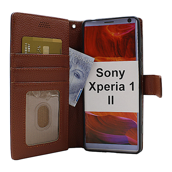 New Standcase Wallet Sony Xperia 1 II (XQ-AT51) Brun