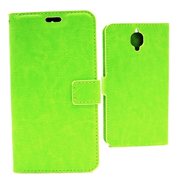 Crazy Horse Wallet OnePlus 3 Grön