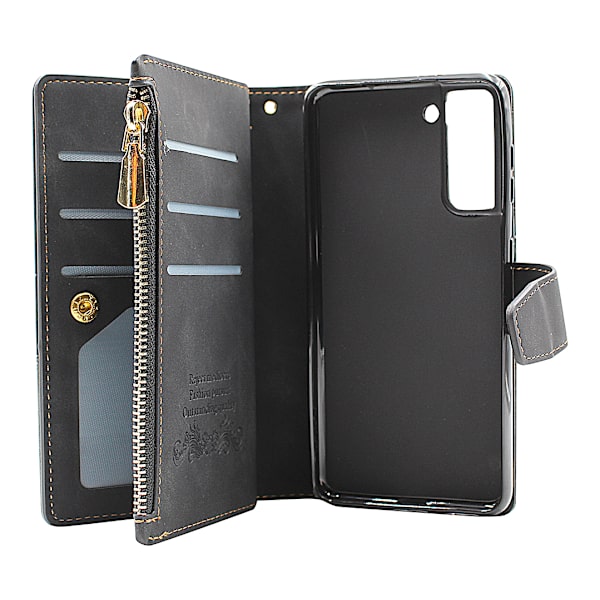 XL Standcase Lyxfodral Samsung Galaxy S21 5G (SM-G991B) Svart