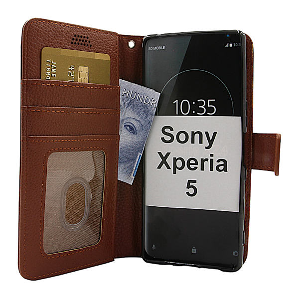 New Standcase Wallet Sony Xperia 5 Svart