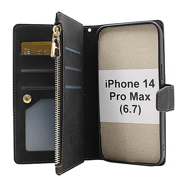 XL Standcase Lyxfodral iPhone 14 Pro Max (6.7) Marinblå