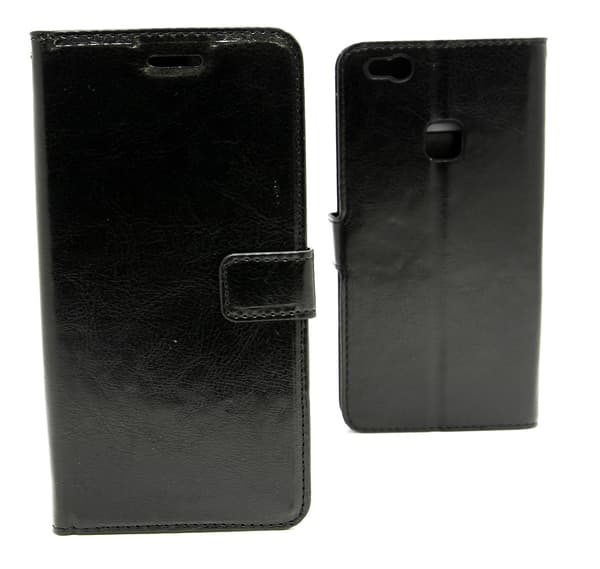 Crazy Horse Wallet Huawei P10 Lite Svart