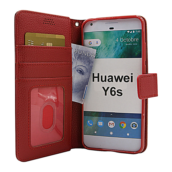 New Standcase Wallet Huawei Y6s (Svart) Svart