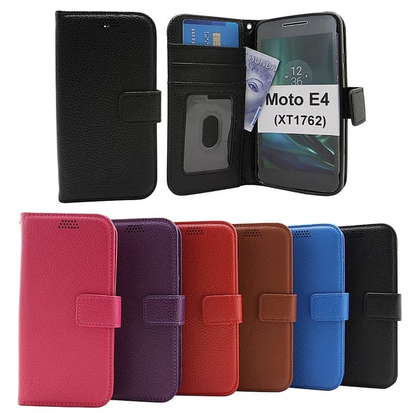 New Standcase Wallet Moto E4 / Moto E (4th gen) (XT1762) Hotpink