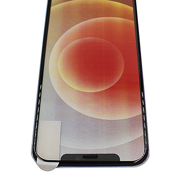 Full Frame Glas skydd iPhone 12 (6.1) (Svart)