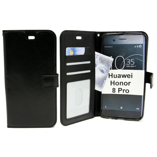 Crazy Horse Wallet Huawei Honor 8 Pro Lila