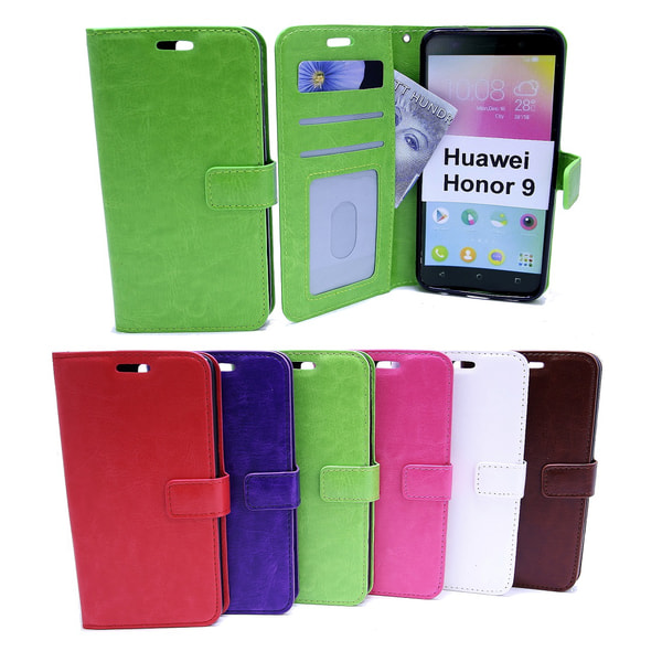 Crazy Horse Wallet Huawei Honor 9 (STF-L09) Lila