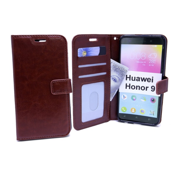 Crazy Horse Wallet Huawei Honor 9 (STF-L09) Brun