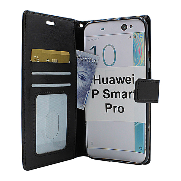 Crazy Horse Wallet Huawei P Smart Pro (STK-L21) Grön
