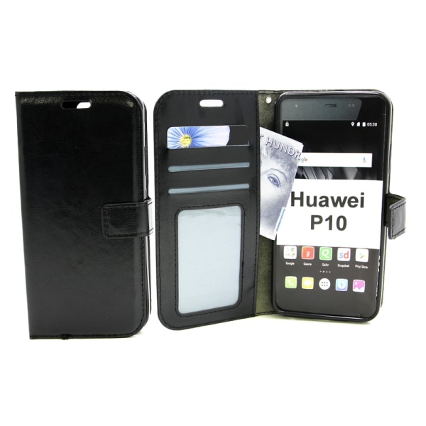 Crazy Horse Wallet Huawei P10 (VTR-L09) Svart