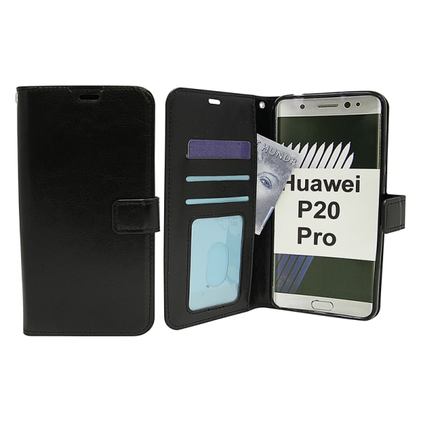 Crazy Horse Wallet Huawei P20 Pro Brun