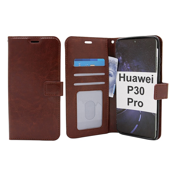 Crazy Horse Wallet Huawei P30 Pro (VOG-L29) Hotpink