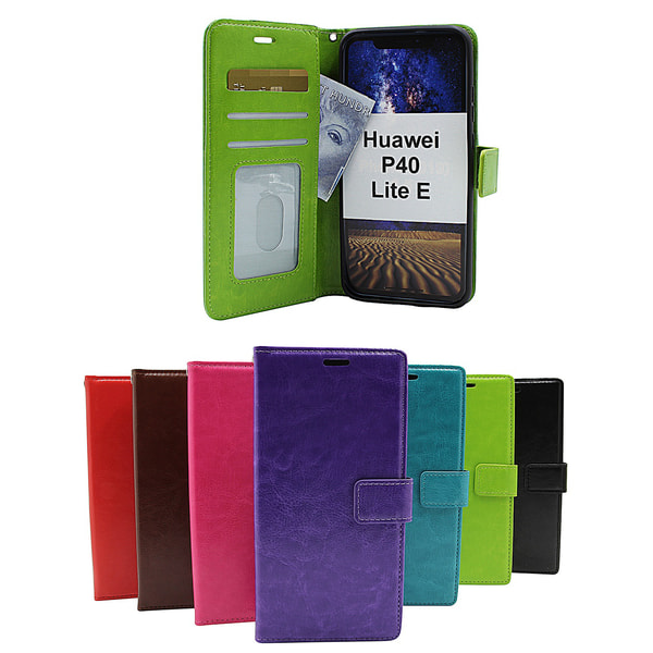 Crazy Horse Wallet Huawei P40 Lite E Lila