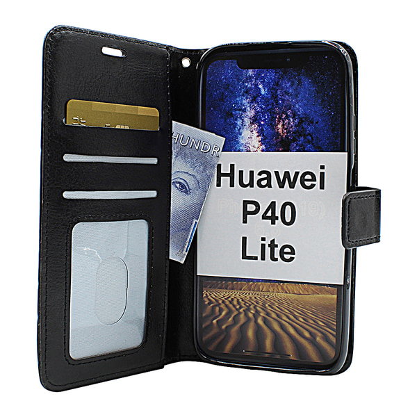 Crazy Horse Wallet Huawei P40 Lite Hotpink