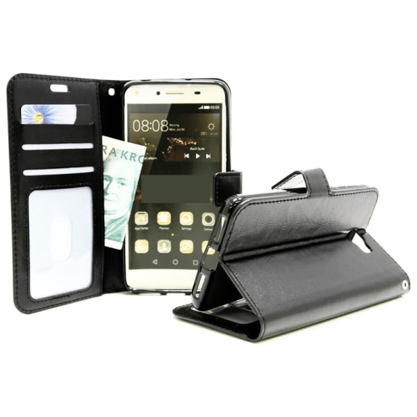 Crazy Horse Wallet Huawei Y6 II Compact (LYO-L21) Hotpink