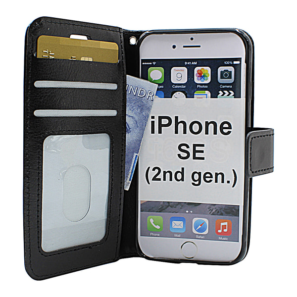 Crazy Horse Wallet iPhone SE (2nd Generation) Hotpink G642