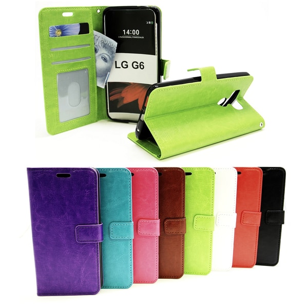 Crazy Horse Wallet LG G6 (H870) Hotpink