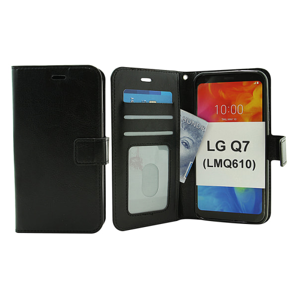Crazy Horse Wallet LG Q7 / LG Q7 Plus (LMQ610) Lila