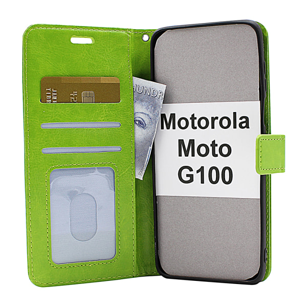 Crazy Horse Wallet Motorola Moto G100 Brun