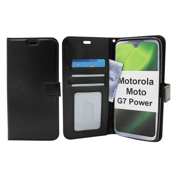 Crazy Horse Wallet Motorola Moto G7 Power Brun
