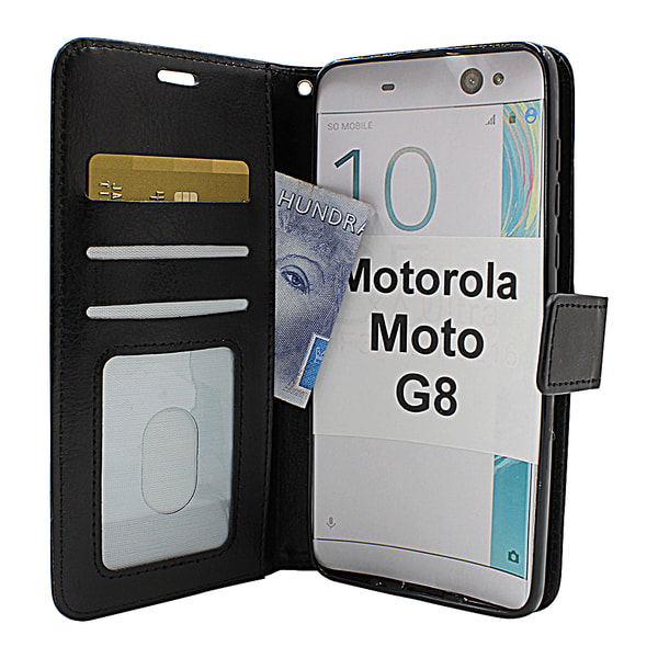 Crazy Horse Wallet Motorola Moto G8 Grön