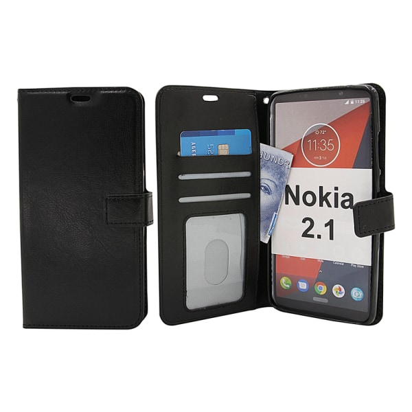 Crazy Horse Wallet Nokia 2.1 Lila