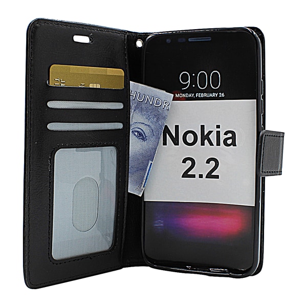 Crazy Horse Wallet Nokia 2.2 Hotpink