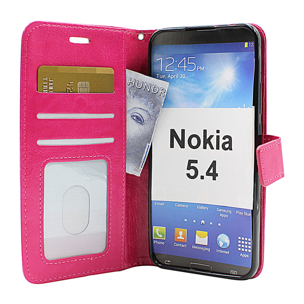 Crazy Horse Wallet Nokia 5.4 Lila